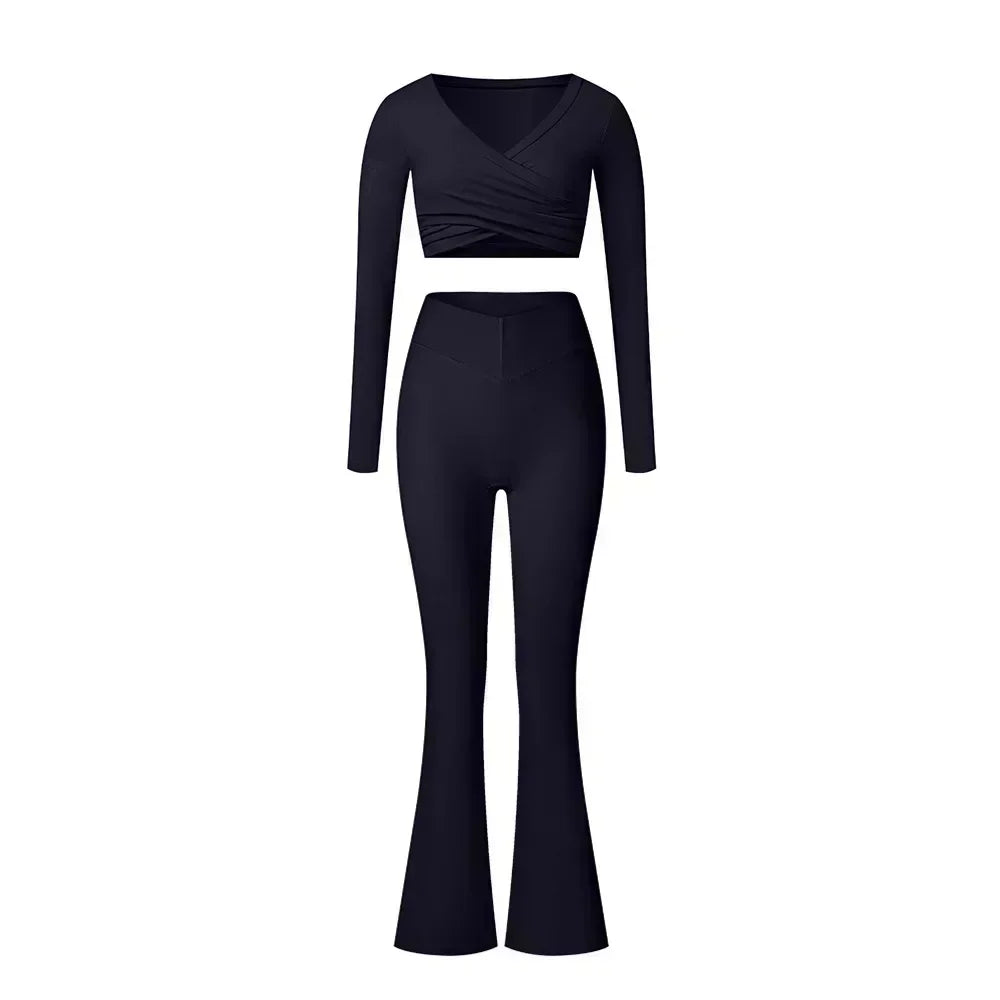 Women's Zip-Front Yoga Workout Set