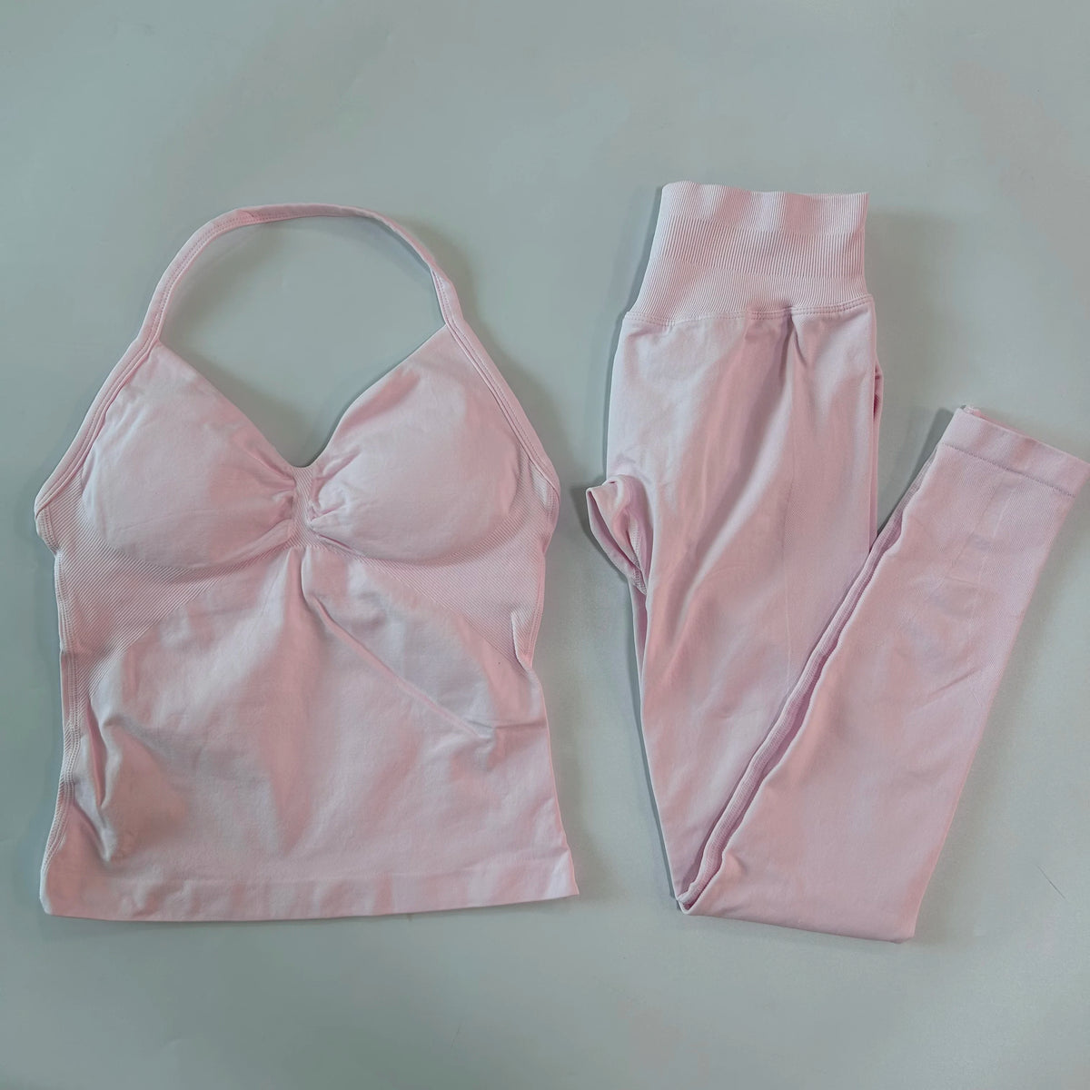Women's Thin Strap Tank And Leggings Yoga Set