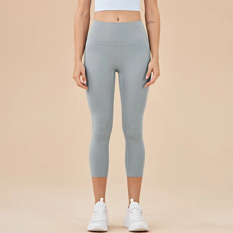 Women's High Waist Capri Leggings For Workout Outfits