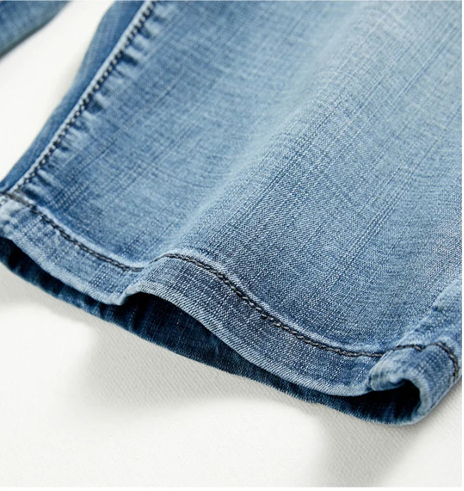 Men's Straight Cut Denim Shorts for Casual Everyday Wear
