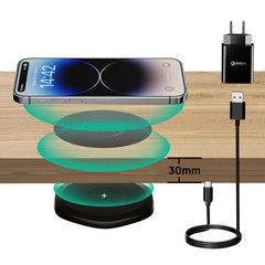 Invisible Wireless Charger 30mm Under Table QI Charger Furniture Desk Wireless Charging Station for iPhone 14/13/12/11/X/8