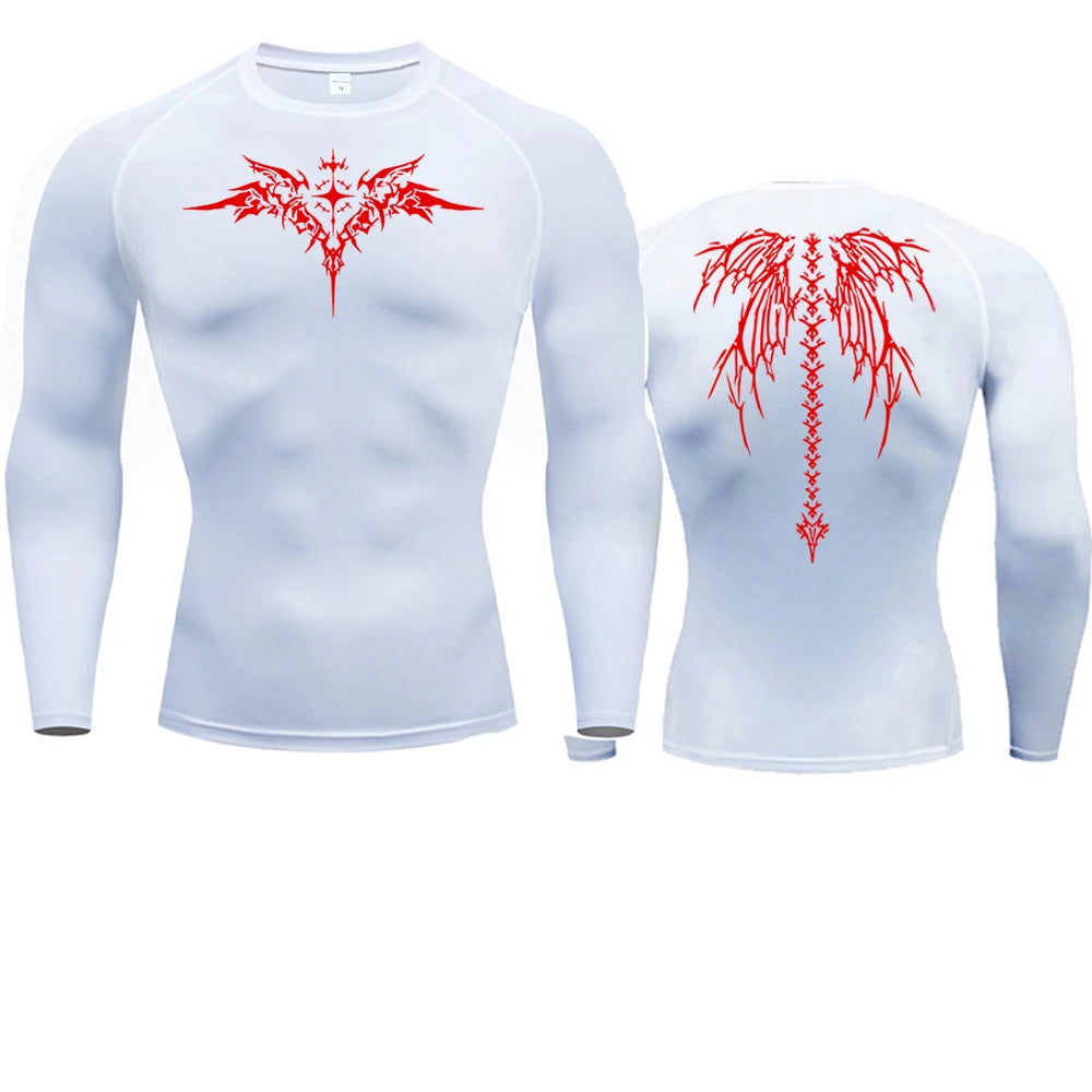 Fitted Sports Compression Shirt with Original Sleeve Style Options