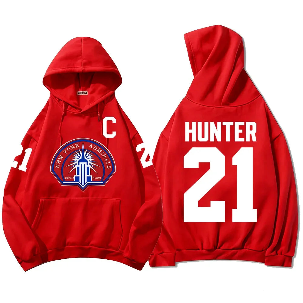 Sports Graphic Long Sleeve Pullover Casual Hoodie for Layering