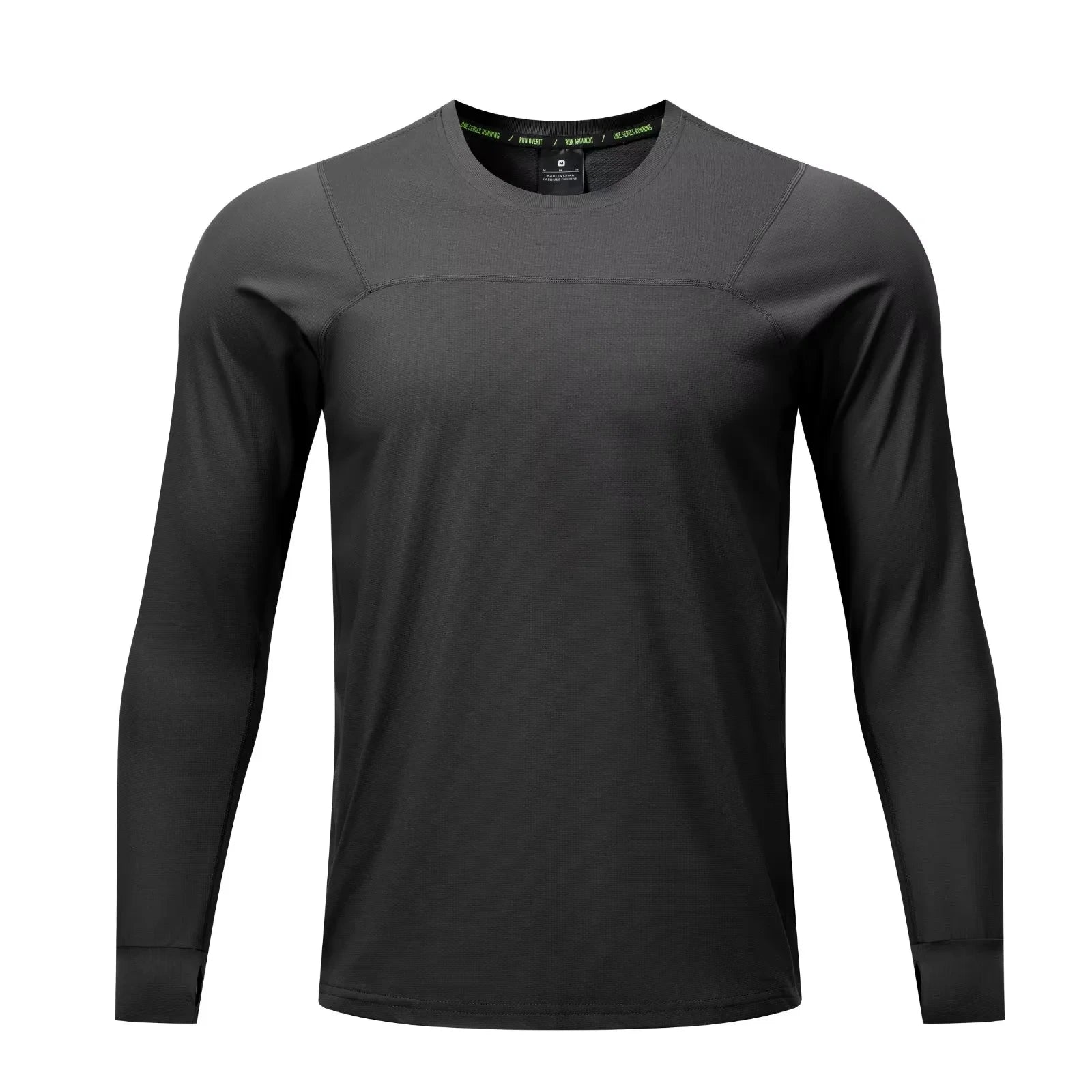 Crew Neck Long Sleeve Running Sports T Shirt Top