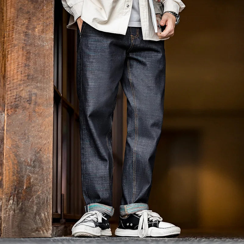 Men's Straight Leg Denim Jeans for Casual Everyday Wear