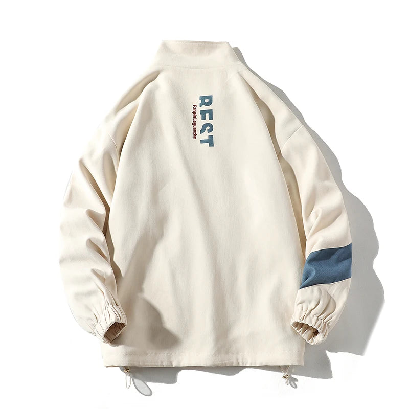 Color Block Long Sleeve Casual Streetwear Racing Style Jacket
