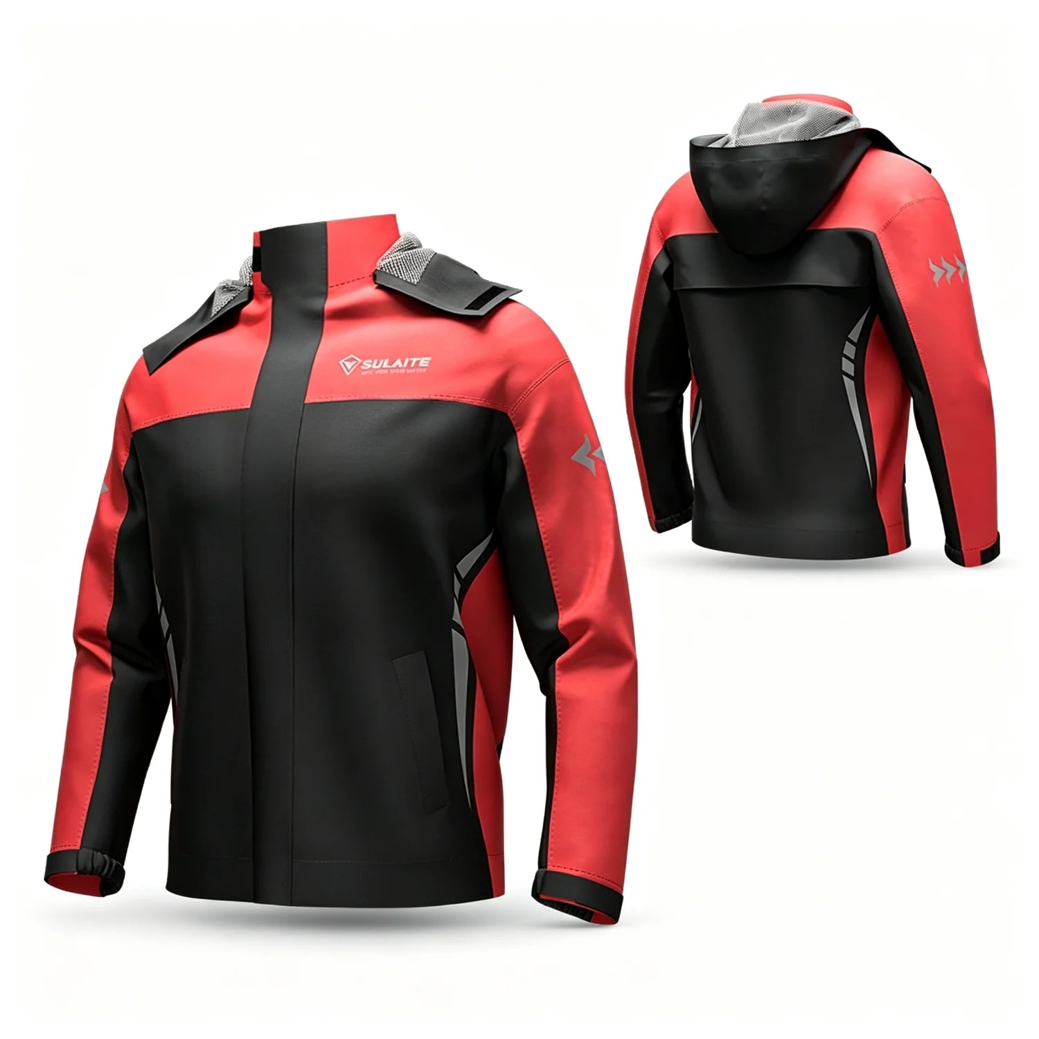 Outdoor Hooded Jacket and Trouser Clothing Set with Style Options