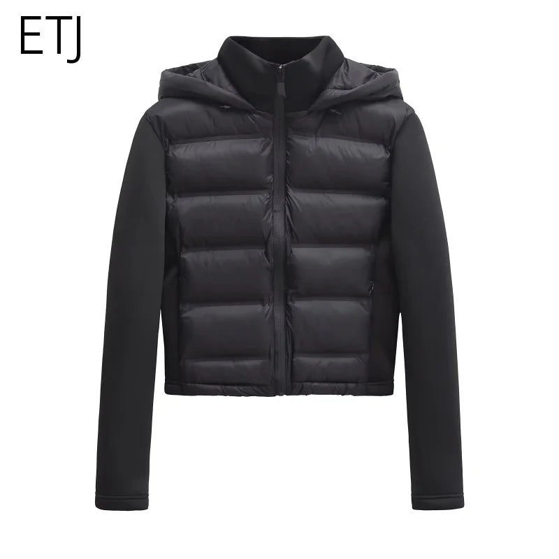 Women's Hooded Long-Sleeve Zip-Front Jacket