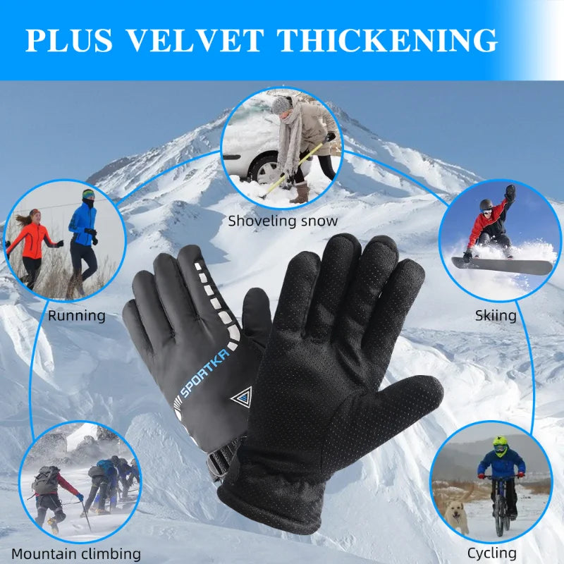 Full Finger Cycling Gloves with Shaped Wrist Cuffs