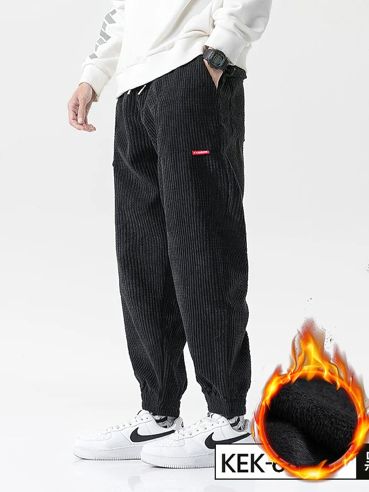 Men's Elastic Waist Loose Fit Casual Pants For Everyday Wear