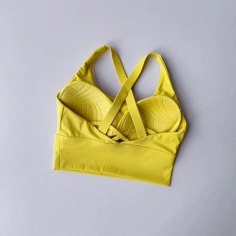 Women's Cross-Strap Sports Bra