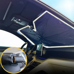 Car Sunshade Front Windshield Parasol V-shaped for EV Sun-proof and Heat-insulation Foldable Sun Shade Umbrella New Style