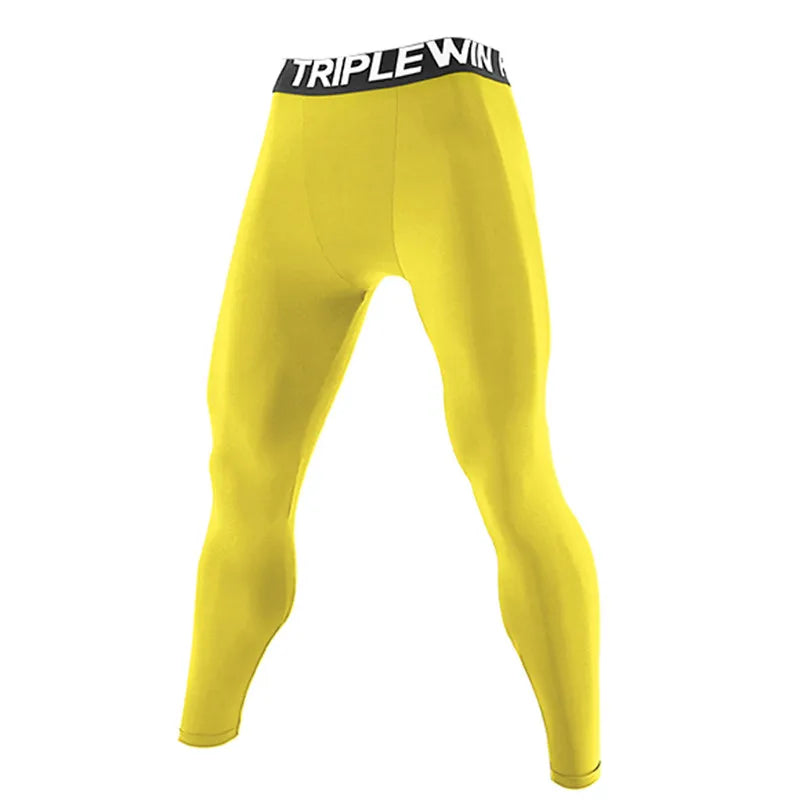 Men's Fitted Training Leggings for Gym and Running