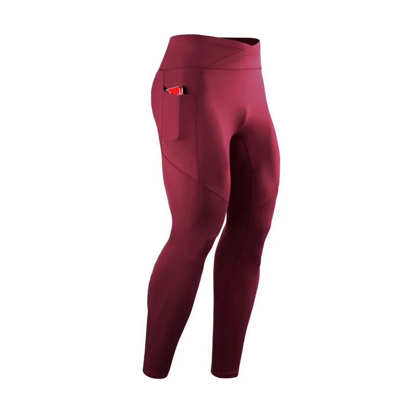 Men's Pocket Training Leggings for Gym and Running