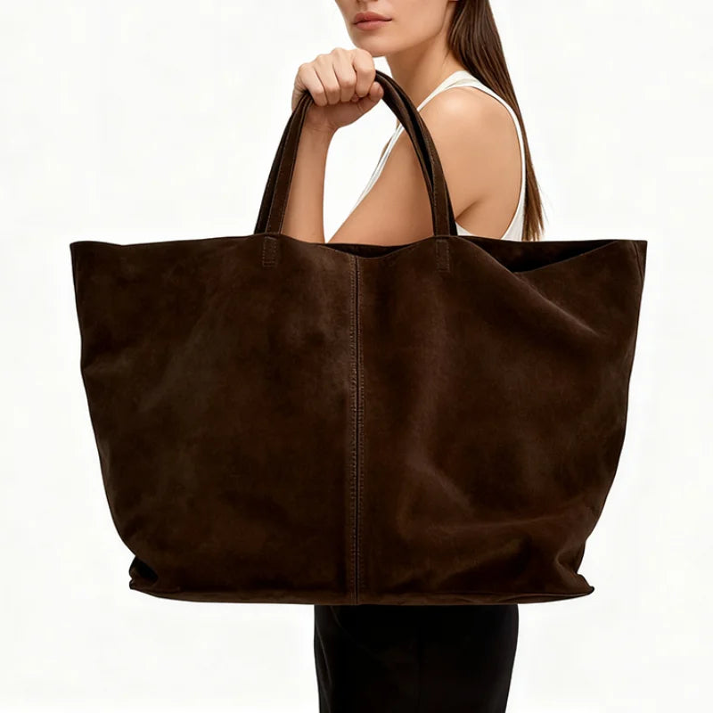 Women's Soft Shoulder Tote Bag with Carry Handles and Multiple Shapes