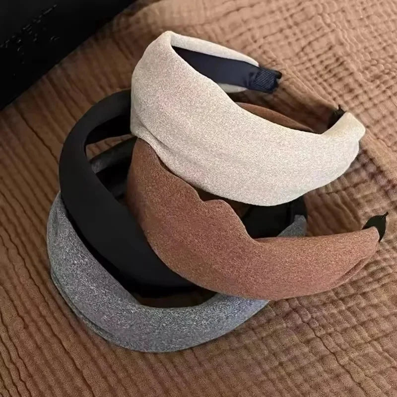 Wide Fabric Covered Padded Headband for Everyday Hair Styling