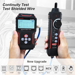 Network Cable Tracker NOYAFA NF-8209S Lan Measure Tester Network Tools LCD Display Measure Length Wiremap Tester Cable Tracker