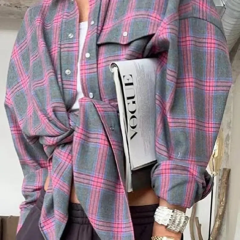 Women's Checked Long Sleeve Shirt