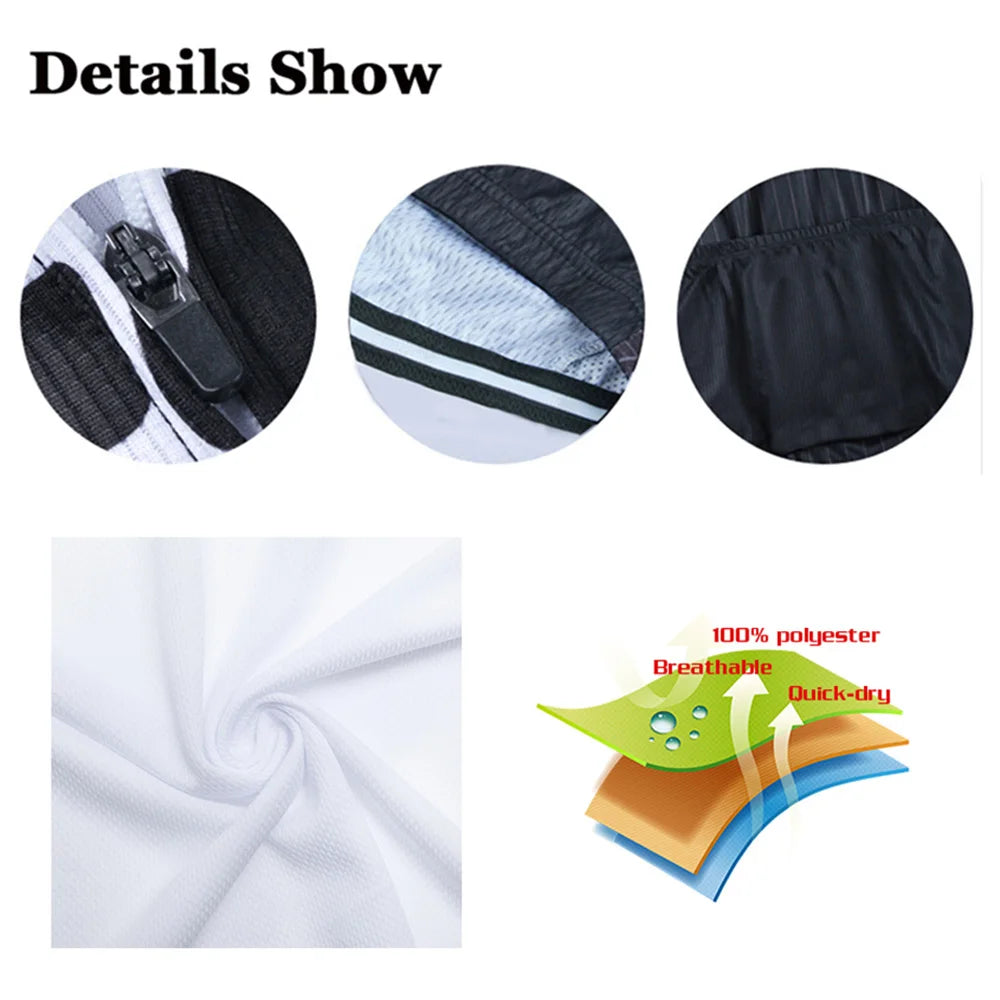 Solid Color Short Sleeve Full-Zip Cycling Jersey with Stand Collar