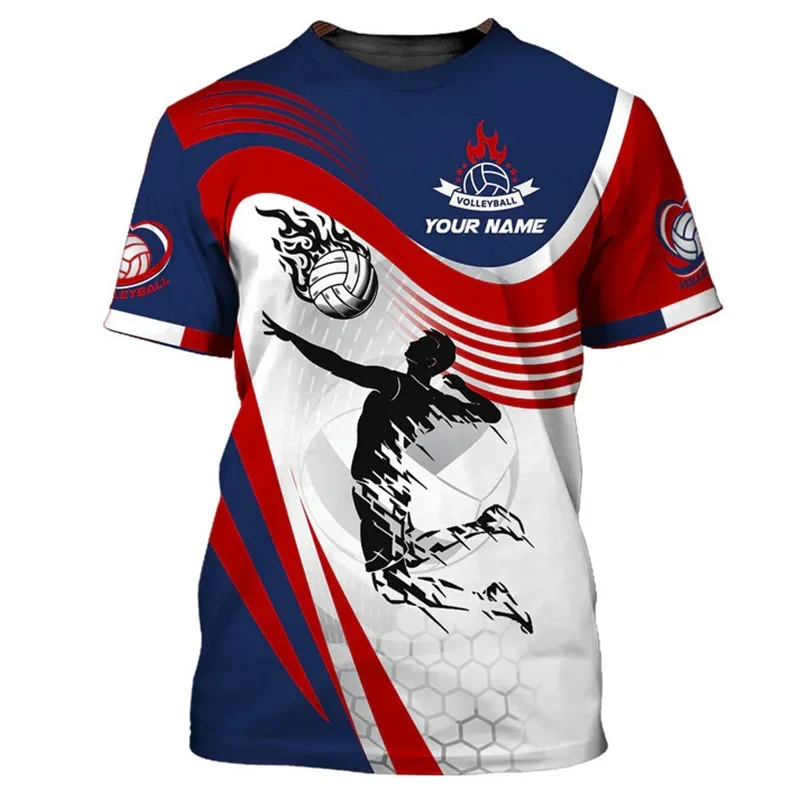 Volleyball Graphic Short Sleeve T-shirt For Sports Outfits