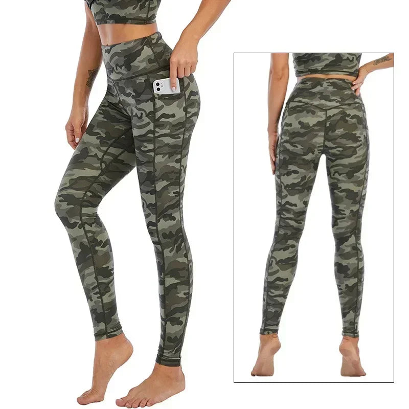 Women's Printed High-Waist Workout Leggings