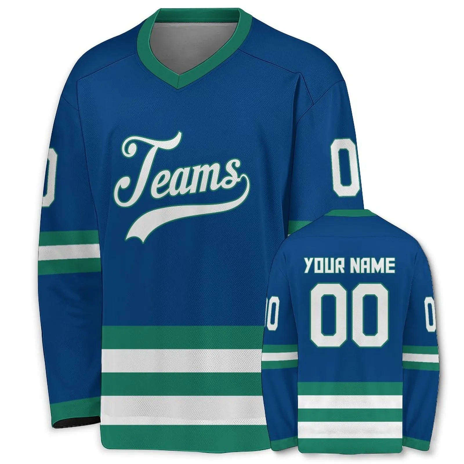 Striped Number Design Long Sleeve Jersey For Sports Outfits