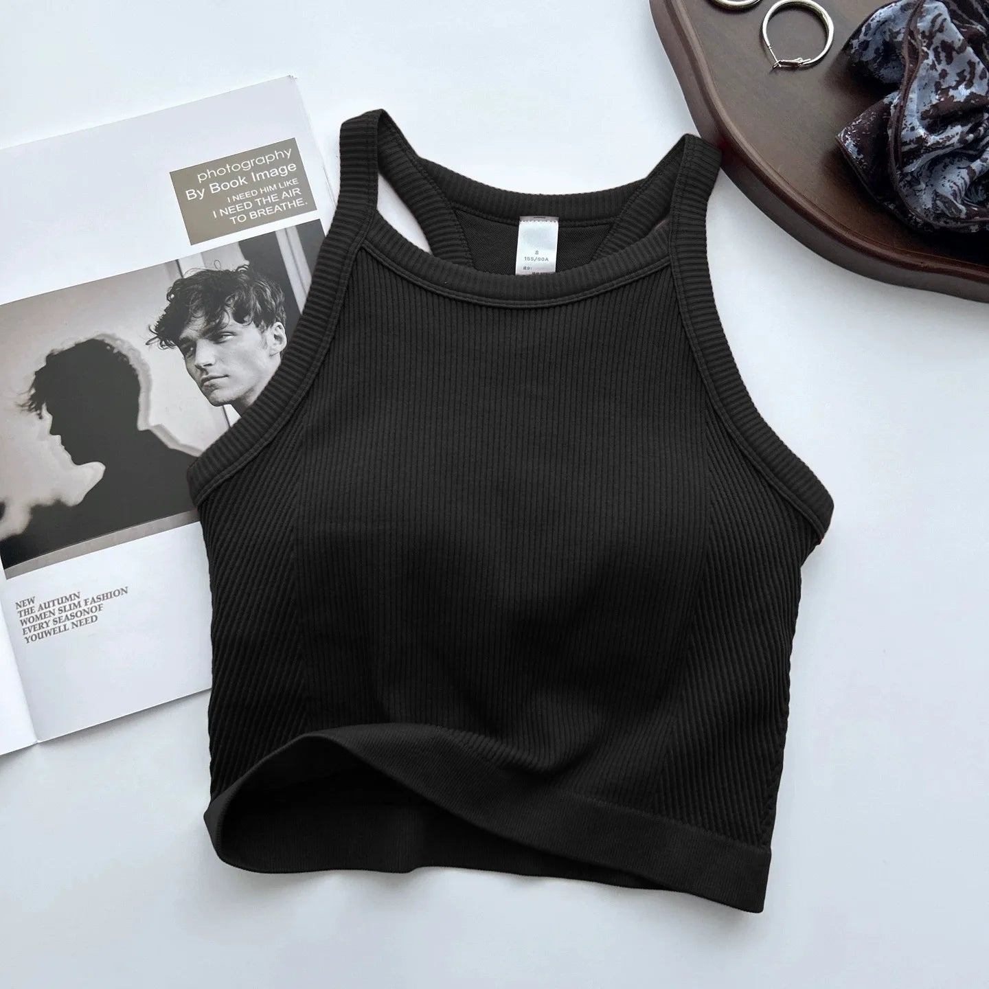 Women's Contrast Trim Racerback Sports Bra