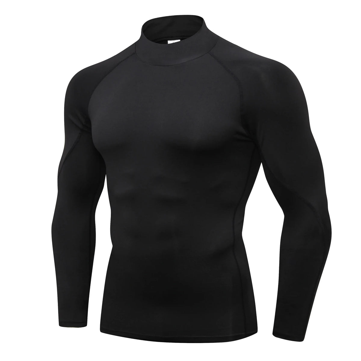Fitted Crew Neck Long Sleeve Compression T Shirt
