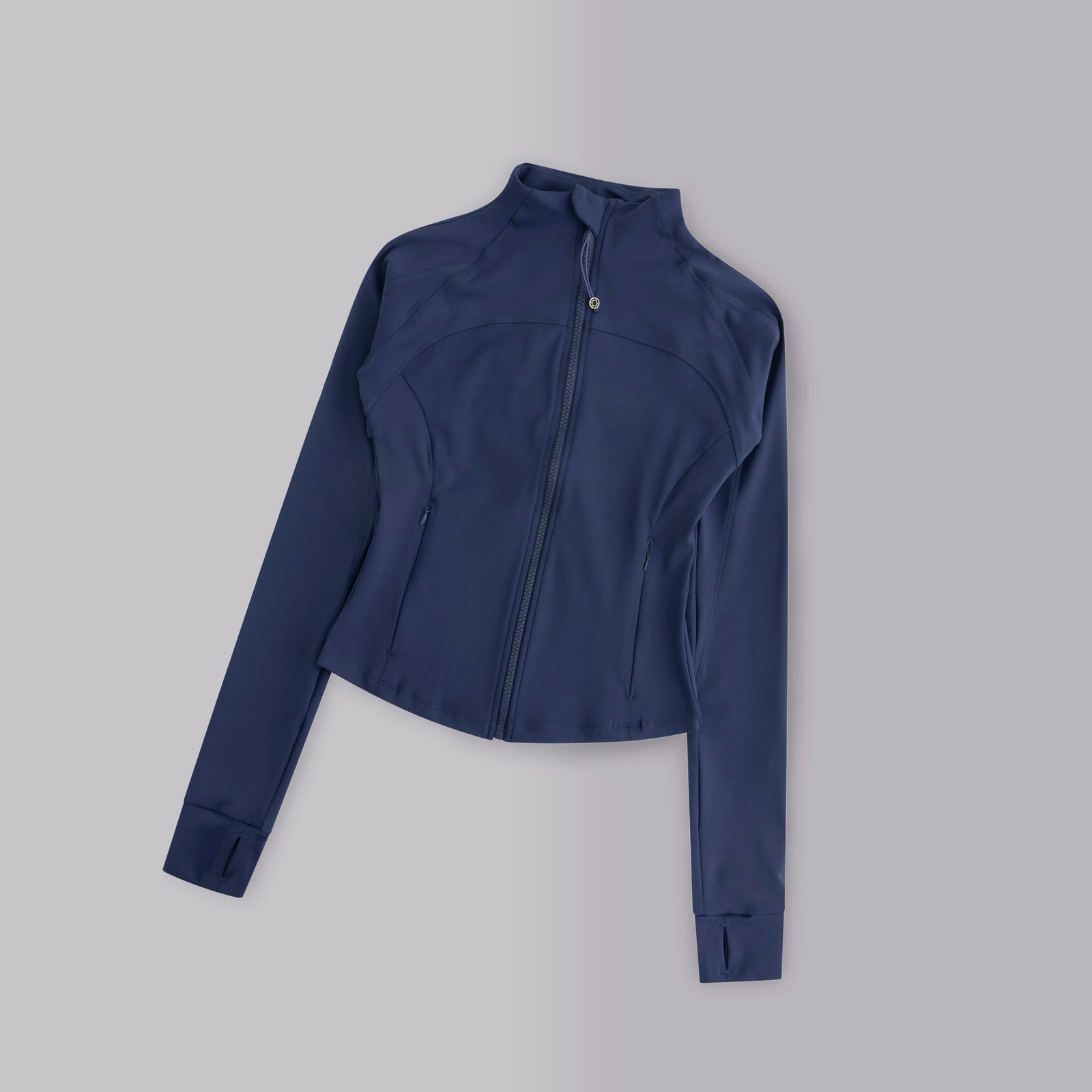 Women's Stand Collar Full Zip Sports Jacket For Workout Outfits