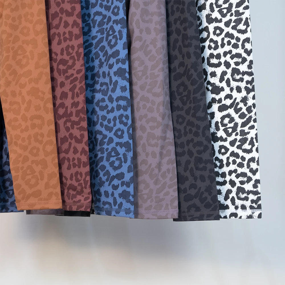Women's Leopard Print Full Length Leggings For Workout Outfits