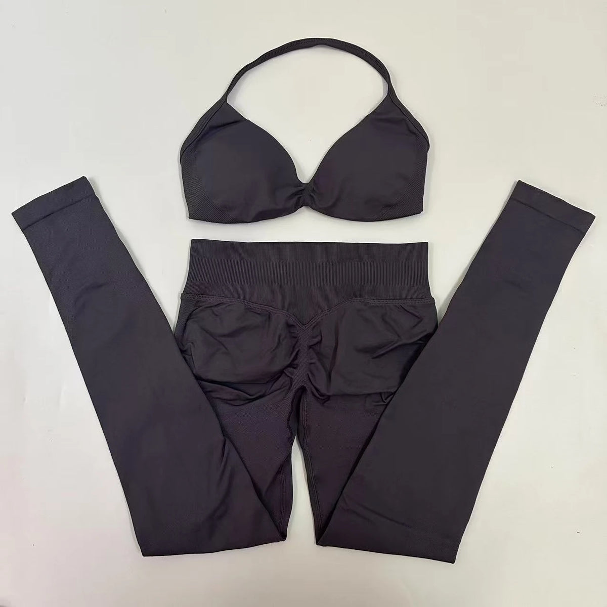 Women's Strappy Bra And Leggings Yoga Set For Workout Outfits