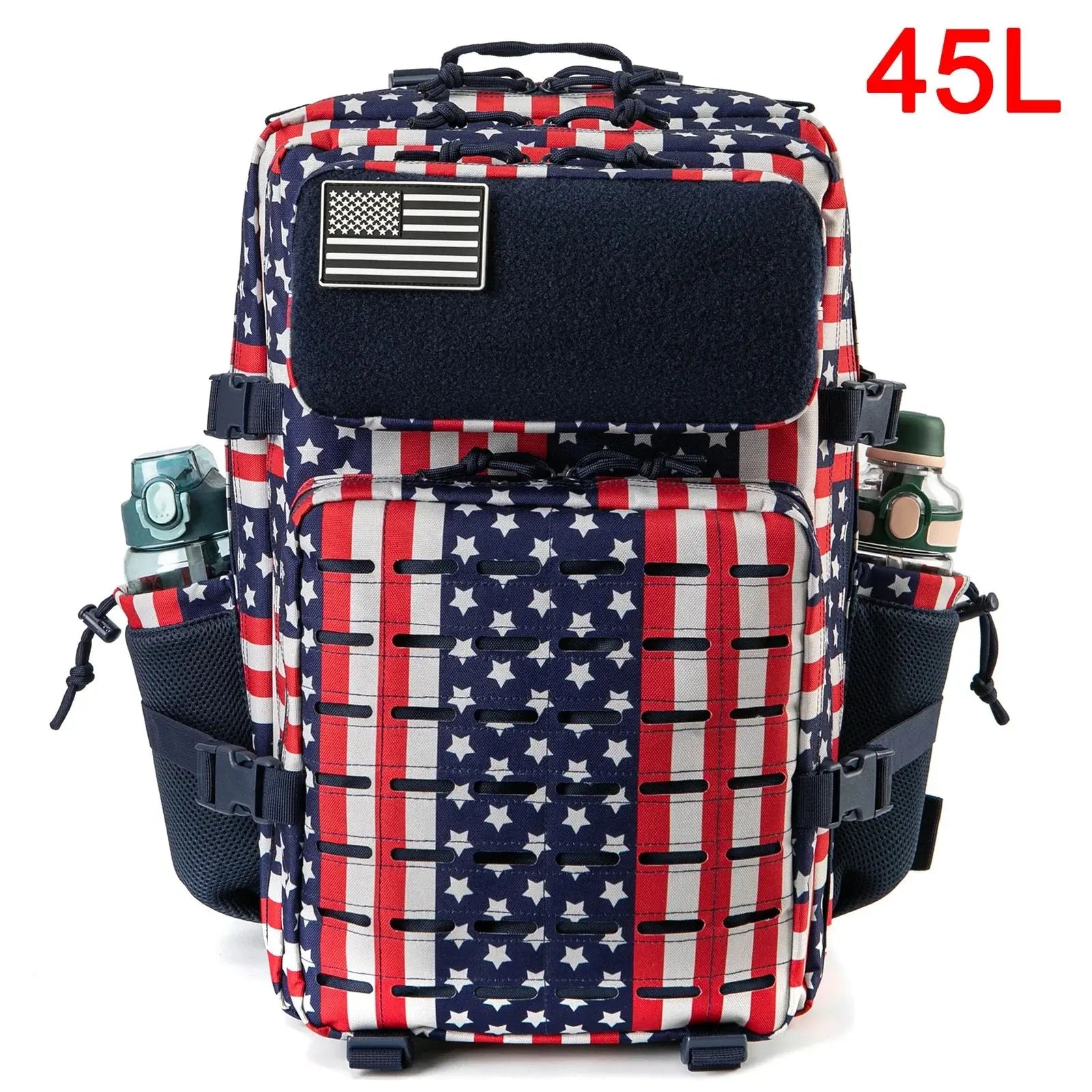 Tactical Backpack with Front Webbing and Separate Size-Labelled Colour Options