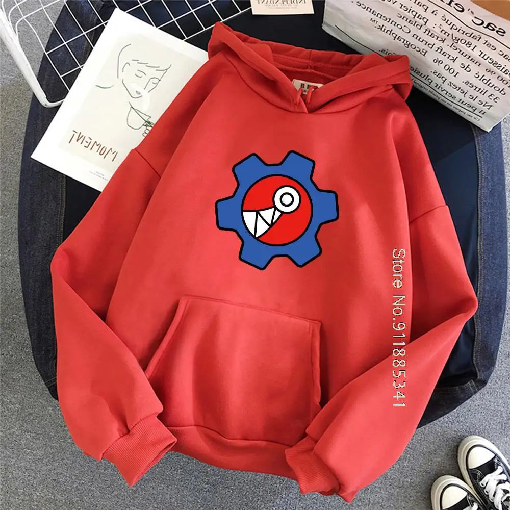 Yellow Graphic Long-Sleeve Pullover Hoodie