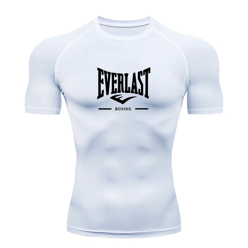 Fitted Crew Neck Short Sleeve Compression T Shirt