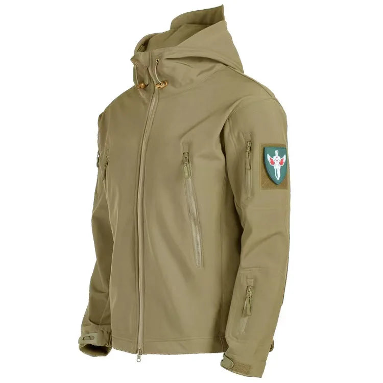 Men's Hooded Zip Front Pocket Jacket