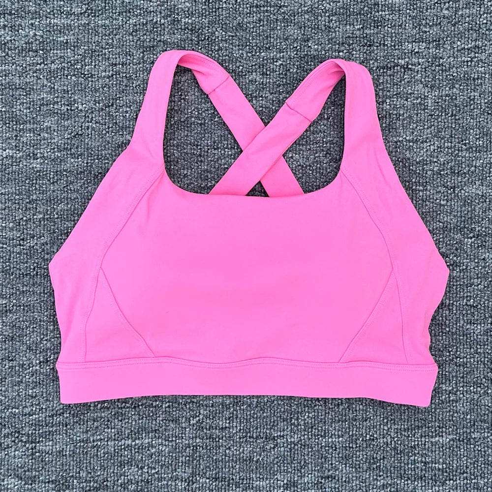 Women's Wide Cross Strap Sports Bra