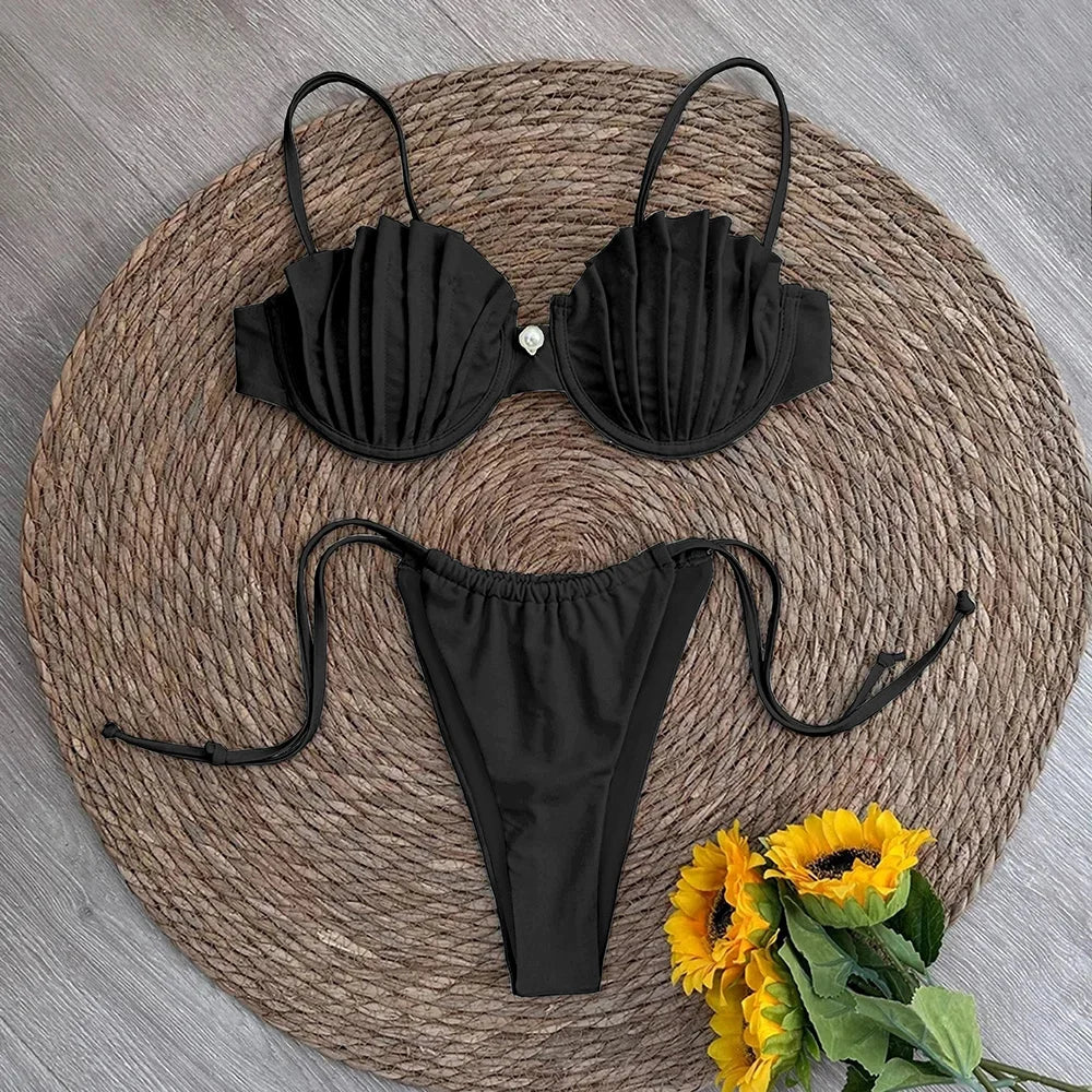 Shell Detail Micro Bikini
