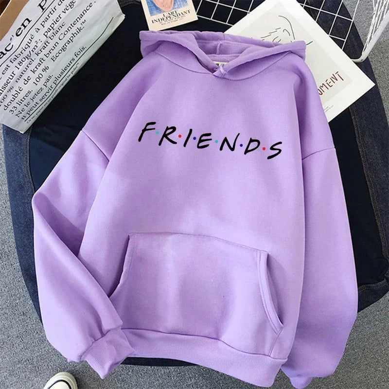 Letter Graphic Long Sleeve Pullover Casual Hoodie for Layering