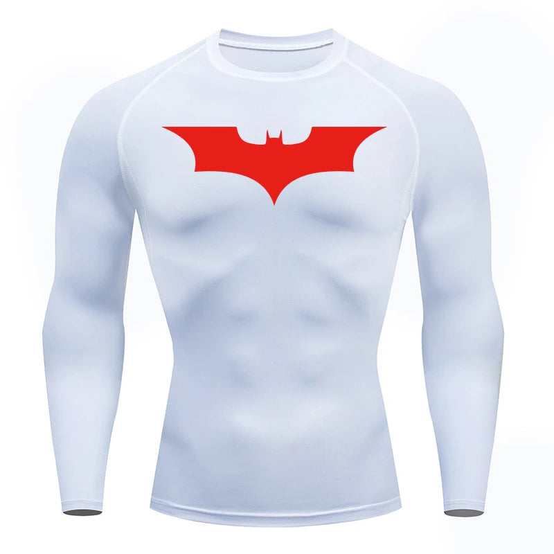Fitted Crew Neck Long Sleeve Compression T Shirt