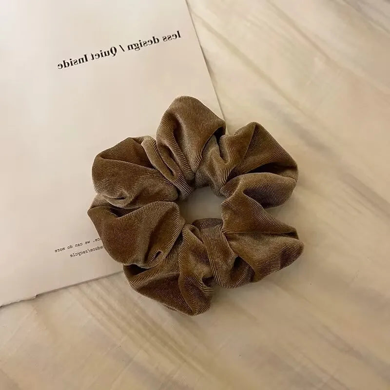 Fabric Scrunchie Elastic Hair Band for Ponytail and Bun Styling
