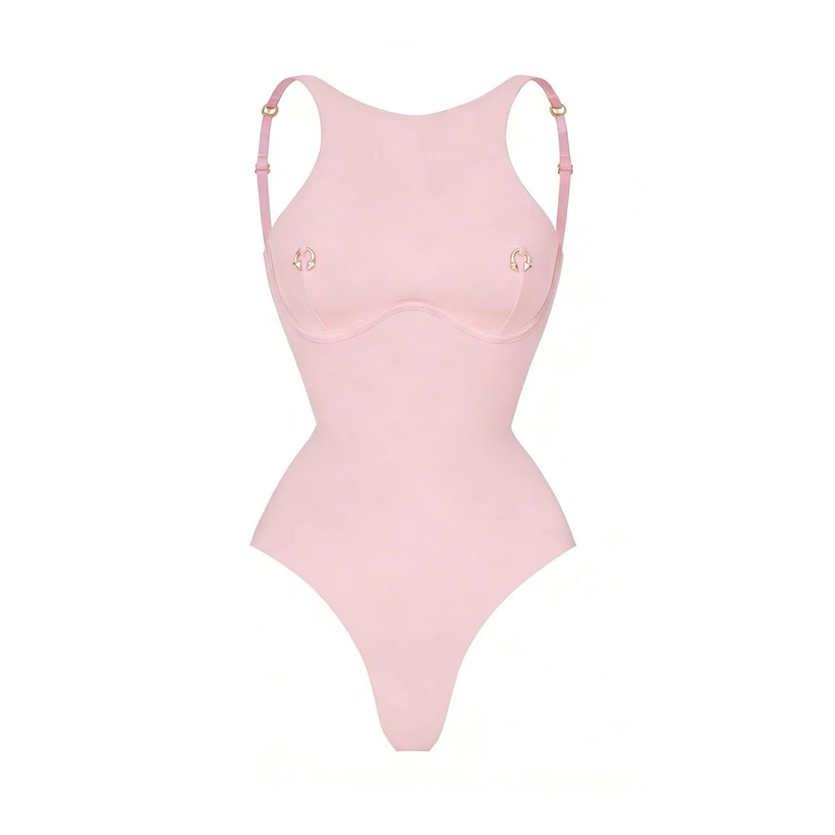 Solid One-Piece Swimsuit with Cover-Up