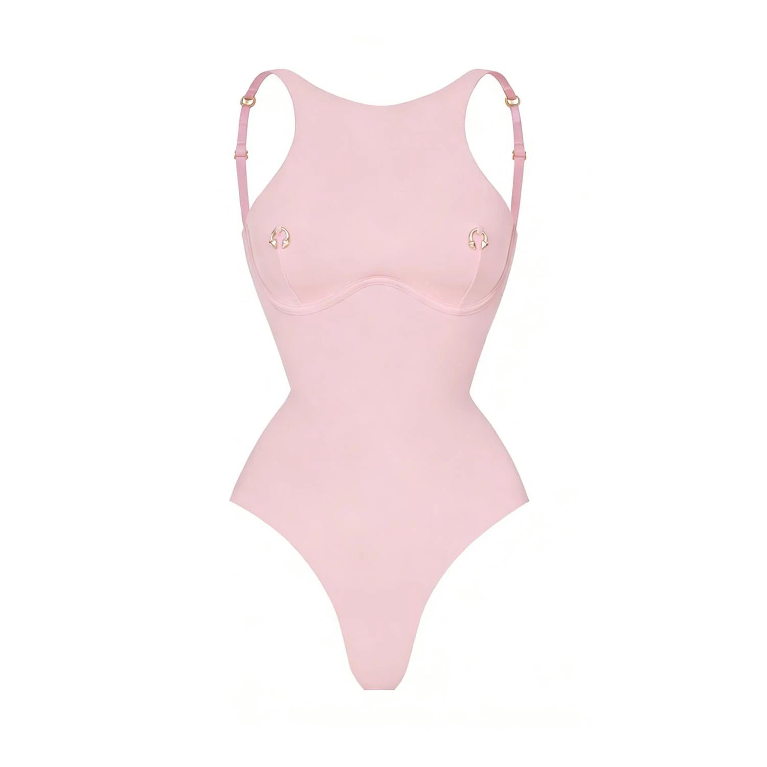 Solid One-Piece Swimsuit with Cover-Up