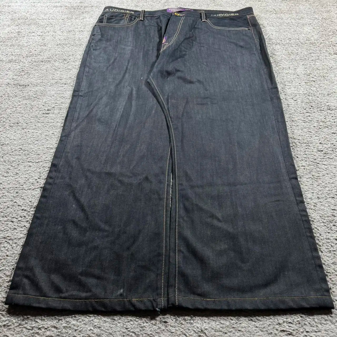 Women's Buddha Statue Graphic Back Denim Jeans For Everyday Outfits