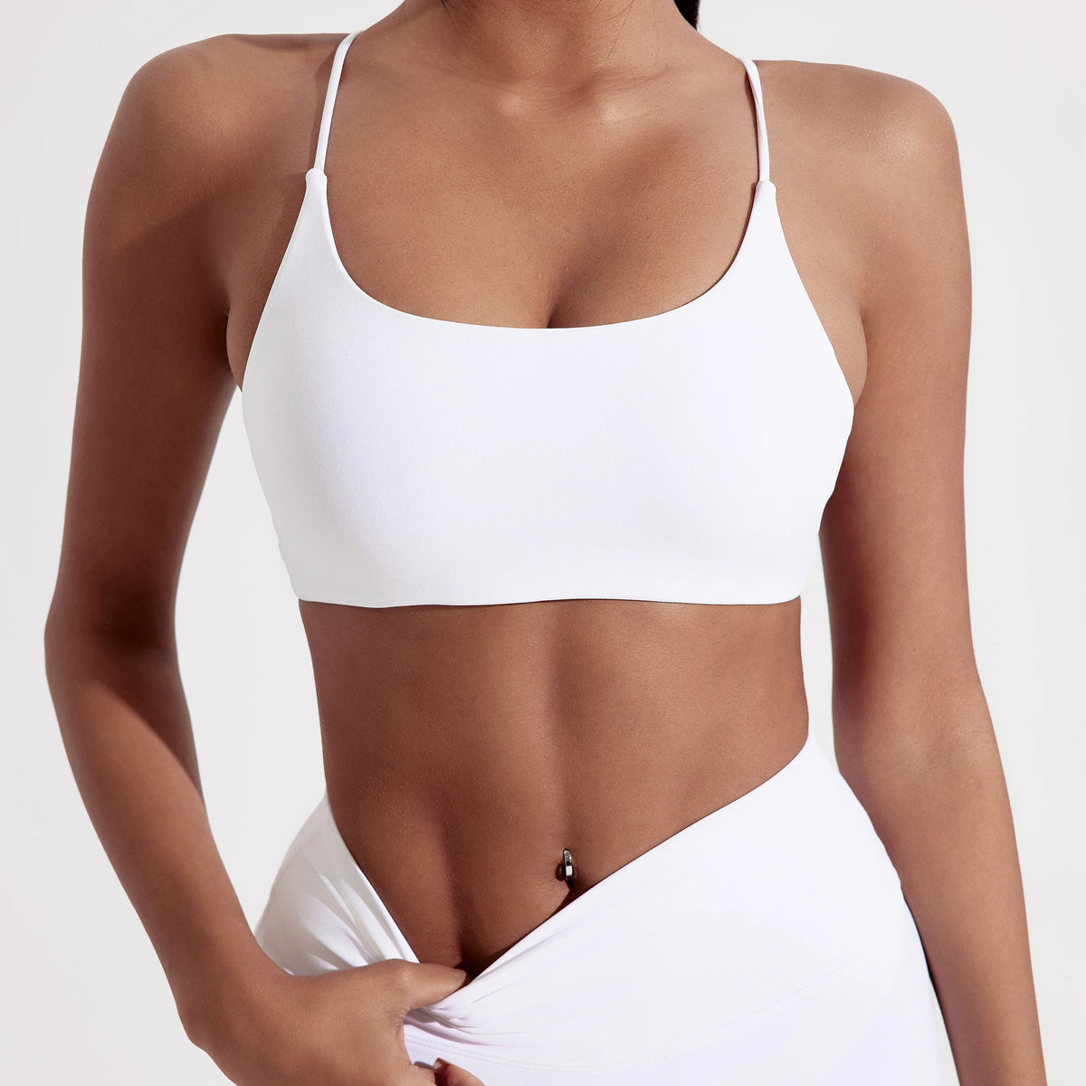 Women's Multi Strap Cross Back Sports Bra