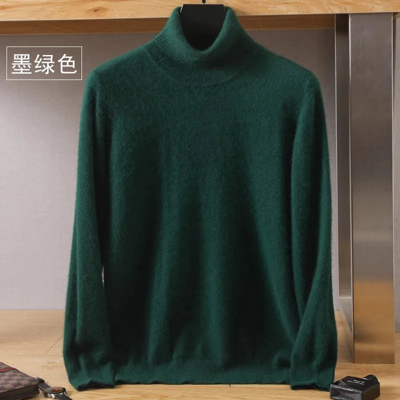 Men's Turtleneck Long Sleeve Knit Sweater