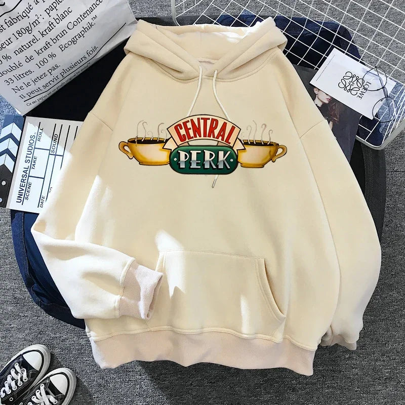 Letter Graphic Long Sleeve Pullover Casual Hoodie for Layering