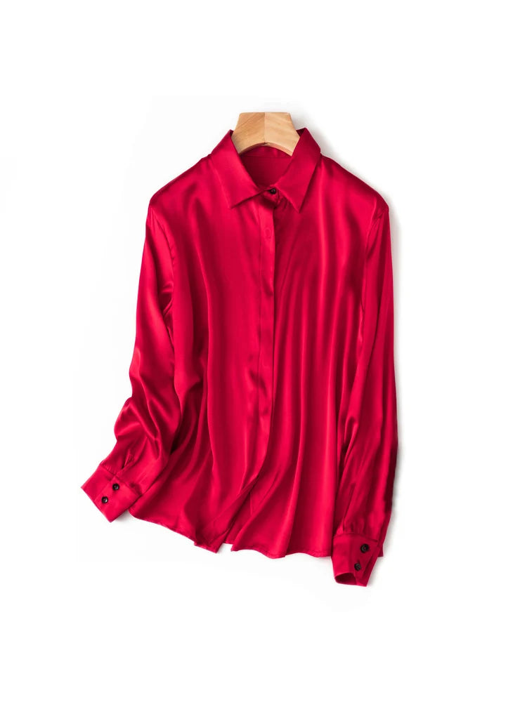 Women's Collared Long Sleeve Shirt