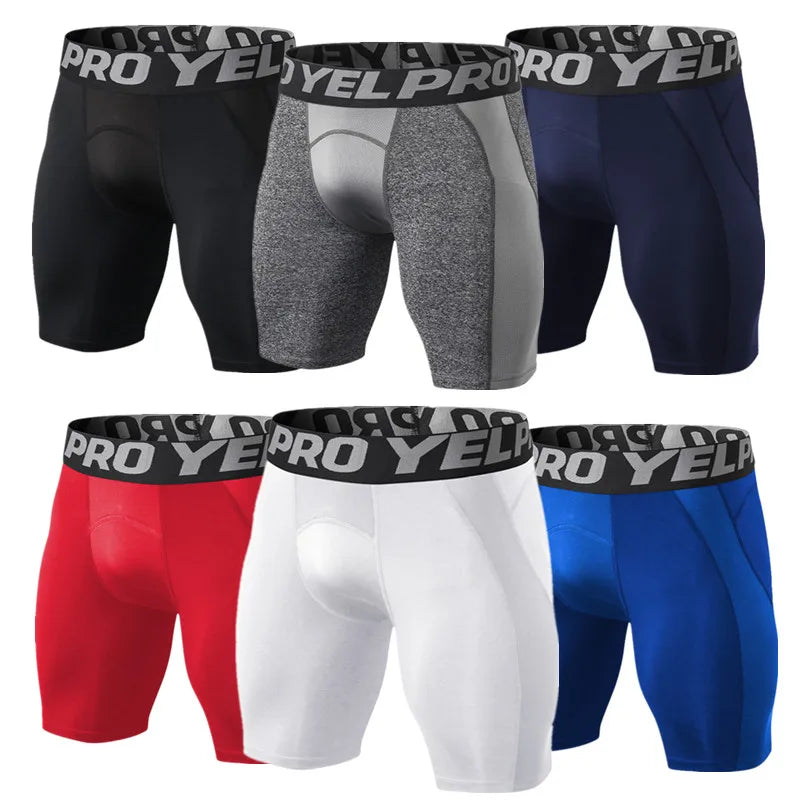 Men's Fitted Training Shorts for Gym and Running