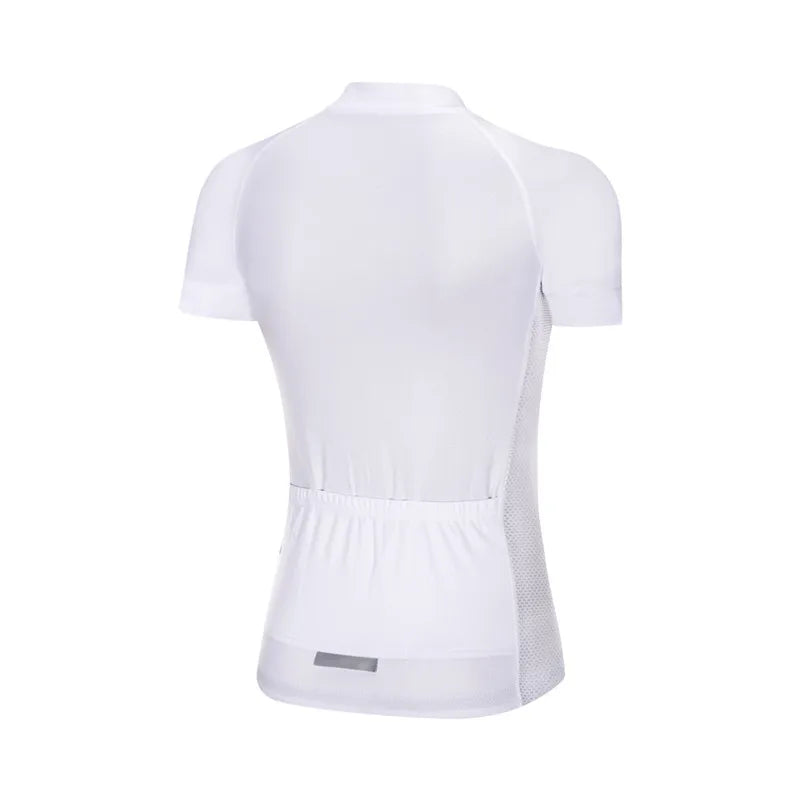 Women Cycling Jersey Summer MTB Bike Shirt Lightweight Breathable Reflective Cycling Top