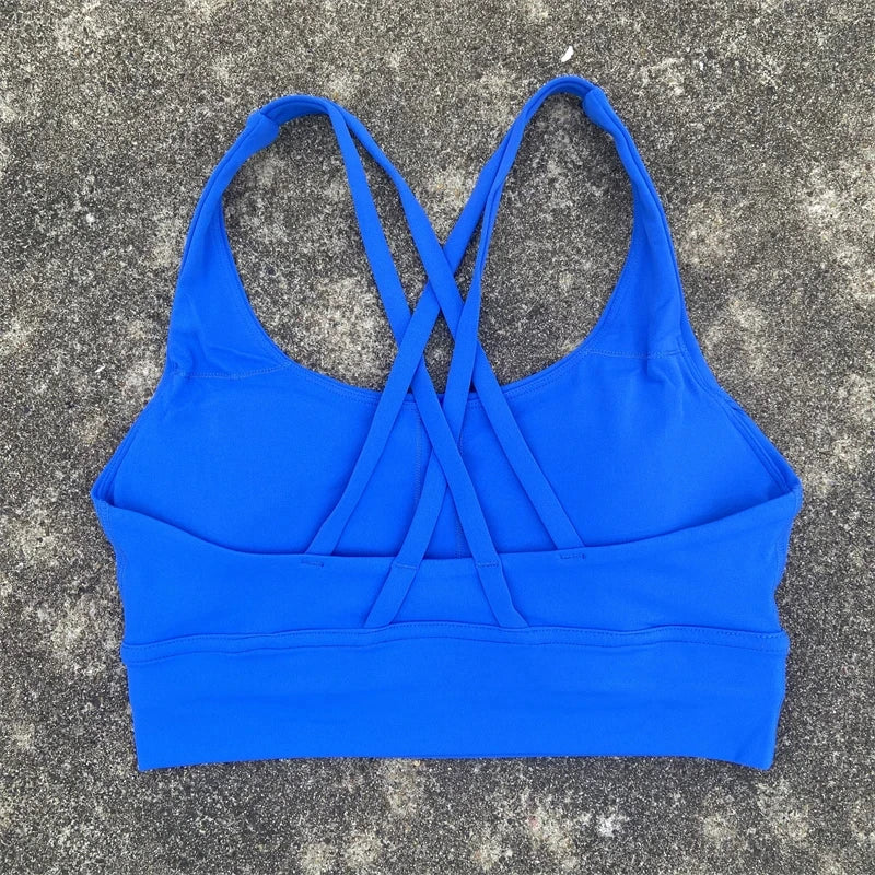 Women's Thin Strap Cross Back Sports Bra